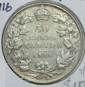 Canada 1916 50 Cents 298657 combine shipping