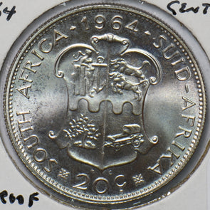 South Africa 1964 Proof 20 Cents 294201 combine shipping