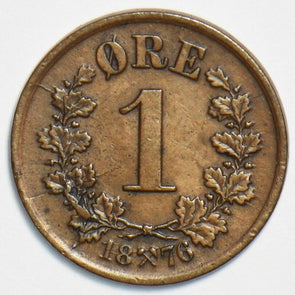 Norway 1876 Ore 153243 combine shipping