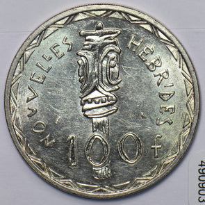 French Colonies 1966 New Hebrides (Vanuatu) 100 Francs 490903 combine shipping