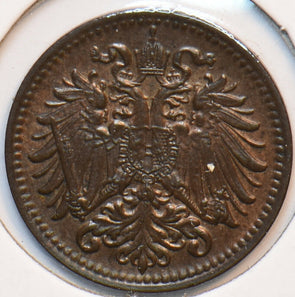 Austria 1901 Heller Eagle animal 902540 combine shipping