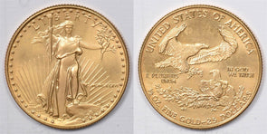 1986 25 Dollars gold 1/2oz Gold Eagle GL0258 combine shipping