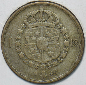 Sweden 1946 Krona 150657 combine shipping