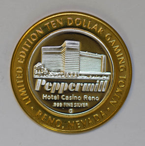 casino chip token silver eagle animal peppermil nevada BU0347 combine shipping
