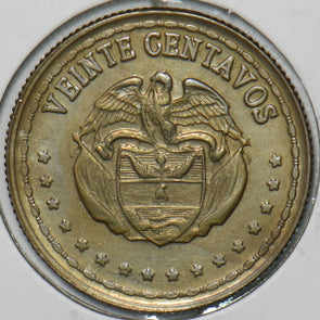 Colombia 1966 20 Centavos Eagle animal 152161 combine shipping