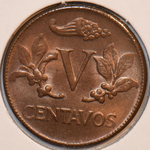 Colombia 1960 5 Centavos 196156 combine shipping
