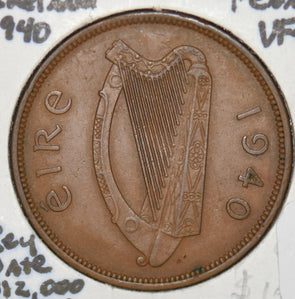 Ireland 1940 Penny key date 290080 combine shipping