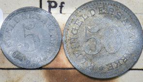 Germany 1917 5/50 Pfennig Arnsberg 293094 combine shipping