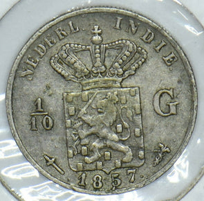 Netherlands East Indies 1857 1/10 Gulden 291595 combine shipping
