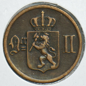 Norway 1877 2 Ore 198069 combine shipping