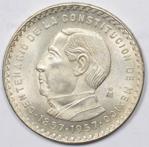 Mexico 1957 5 Pesos Eagle with Snake M0392 combine shipping