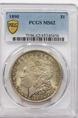 1890 Morgan Dollar Silver PCGS MS62 PI0234