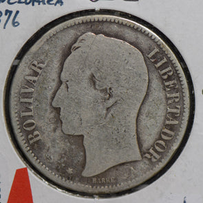 Venezuela 1876 Venezolano silver  V0013 combine shipping
