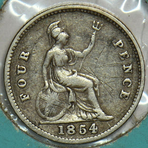 Great Britain 1854 4 Pence/Fourpence, Groat 240735 combine shipping