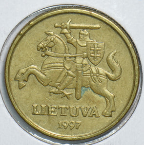 Lithuania 1997 20 Centu Horse 298943 combine shipping