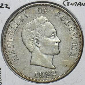 Colombia 1922 50 Centavos Condor animal 296668 combine shipping