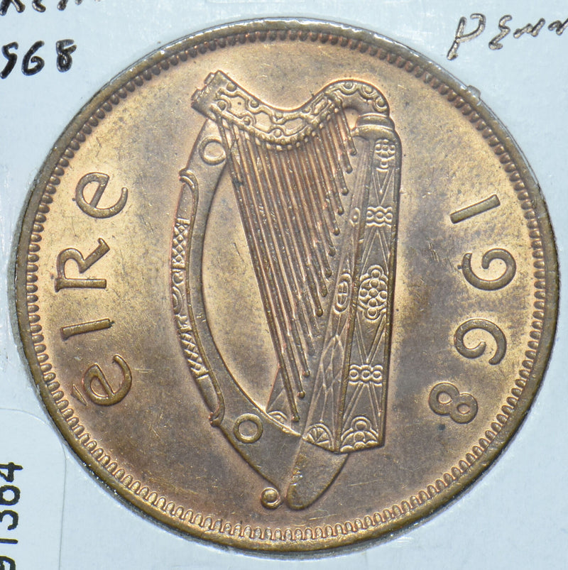 Ireland 1968 Penny Hen with chicks animal 191364 combine shipping