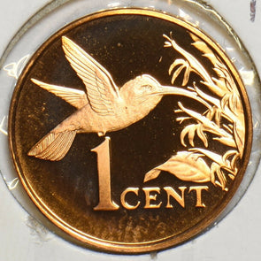Trinidad & Tobago 1974 Cent Hummingbird animal Proof 904002 combine shipping