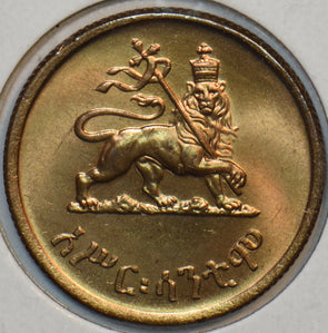 Ethiopia 1943 ~44 10 Cents Lion animal 297465 combine shipping
