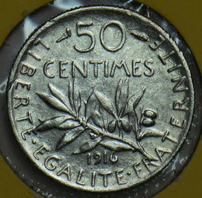 France 1916 50 Centimes 153096 combine shipping