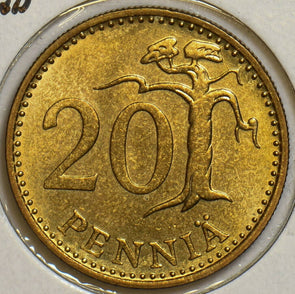 Finland 1970 20 Pennia Lion animal Tasavalta 152964 combine shipping