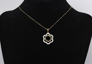 14K Gold Diamond Pendant 3.95g Diamond TCW 0.7ct RG0239