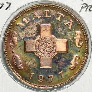 Malta 1977 Cent Proof 197679 combine shipping