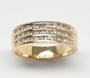 14K Gold Diamond Ring 4.8g RG0179