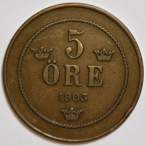 Sweden 1903 5 Ore 240700 combine shipping