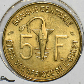 West African States 1971 5 Francs Gazelle animal 196797 combine shipping
