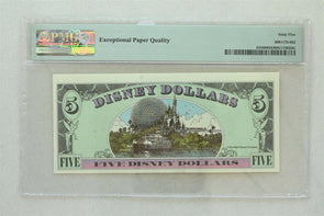 Disney Dollar 1999 $5 PMG Gem UNC 65EPQ DIS60. Goofy. View of Walt Disney Worl
