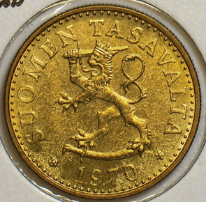 Finland 1970 20 Pennia Lion animal Tasavalta 152964 combine shipping