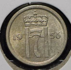 Norway 1956 25 Ore  900274 combine shipping