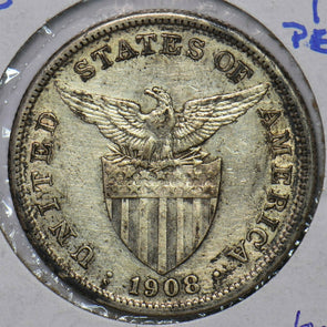Philippines 1908 S Peso Eagle animal 490751 combine shipping