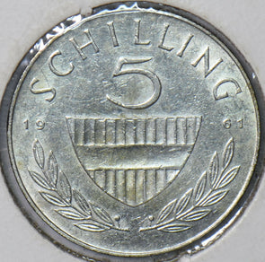Austria 1961 5 Schilling  901872 combine shipping