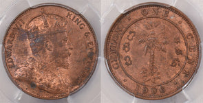 Ceylon 1906 cent PCGS MS 63 RED BROWN PI0201 combine shipping
