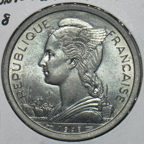 French Colonies 1948 2 Francs Reunion 297823 combine shipping
