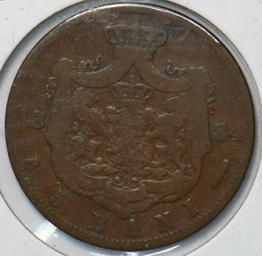 Romania 1884 5 Bani Lion animal 150670 combine shipping