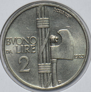 Italy 1923 2 Lire 490812 combine shipping