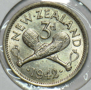 New Zealand 1942 3 Pence 297572 combine shipping