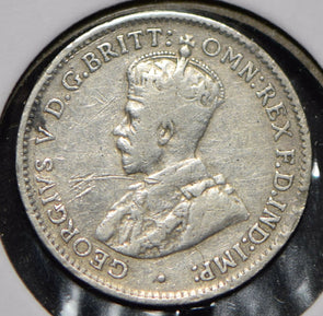 Australia 1919 3 Pence Kangaroo animal Emu  191468 combine shipping