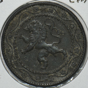 Belgium 1915 25 Cents Lion animal 297316 combine shipping