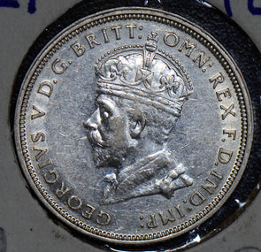 Australia 1927 Florin silver AU parliament house AU0049 combine shipping