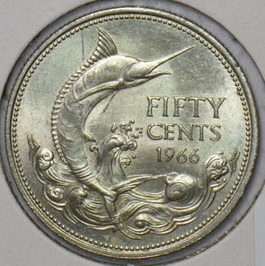 Bahamas 1966 50 Cents Blue marin animal 295159 combine shipping