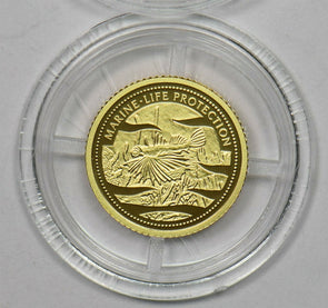 Palau 2002 Dollar gold proof 1.24g 0.999 gold GL0205 combine shipping