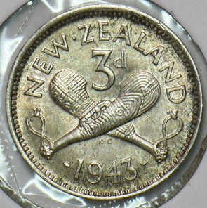 New Zealand 1943 3 Pence 297550 combine shipping