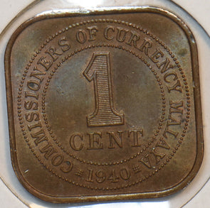 Malaya 1940 Cent 297129 combine shipping