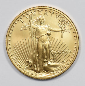 1990 $25 1/2oz Gold Eagle 1/2oz BU GL0281
