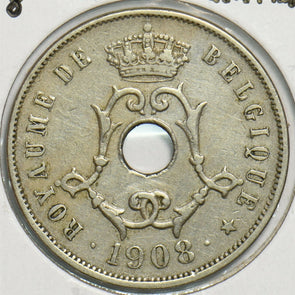 Belgium 1908 25 Centimes 0 197866 combine shipping