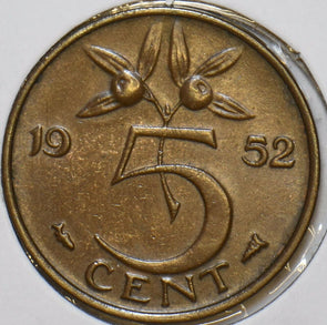 Netherlands 1952 5 Cents 152579 combine shipping